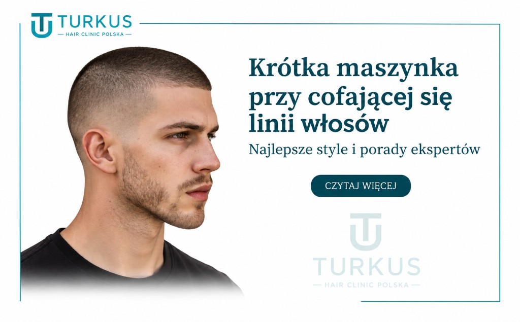 Ilustracja artykułu: Krótka maszynka przy cofającej się linii włosów: najlepsze style i porady ekspertów