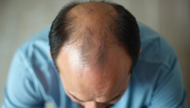 Konsultacja pacjenta w sprawie przeszczepu włosów na koronę w Turkus Hair Transplant Clinic, Warszawa.