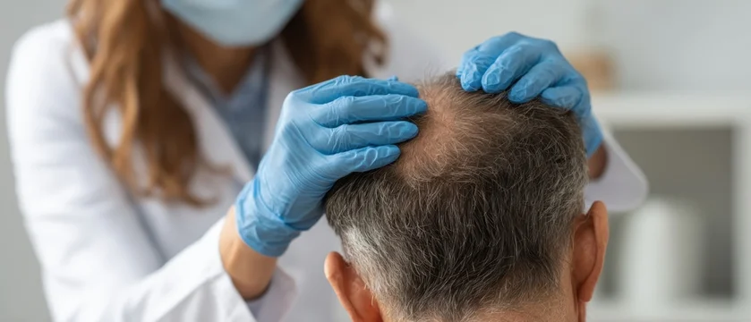 Konsultacja gęstości korony z planem leczenia w Turkus Hair Transplant Clinic, Warszawa.